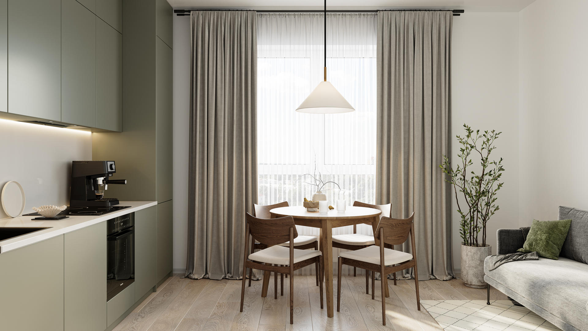 1-комнатная квартира, 46.1 кв.м, ЖК "Новоград Павлино", изображение-21