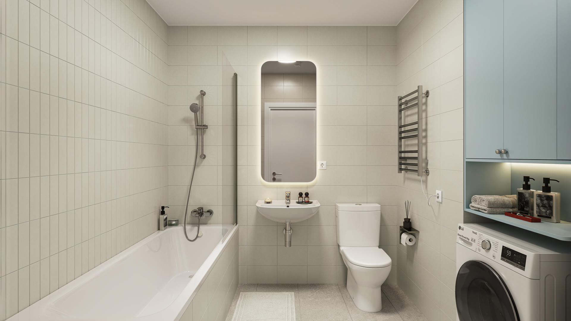 1-комнатная квартира, 40.9 кв.м, ЖК "Космический Квартал", изображение-20