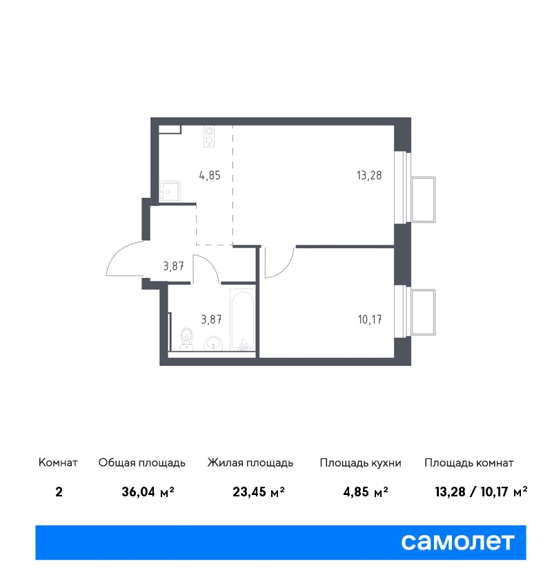 Продам квартиру в Жилино-1 по адресу жилой комплекс Егорово Парк, к32, площадь 3604 квм Недвижимость Московская  область (Россия) Рассрочка от застройщика – 0%