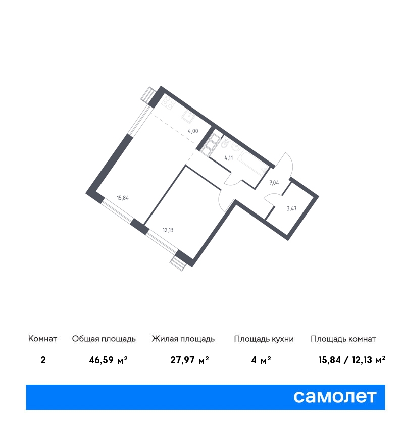 Продам квартиру в Москве по адресу жилой комплекс Квартал Румянцево, к2, площадь 4659 квм Недвижимость Москва (Россия) Продается 1-комн