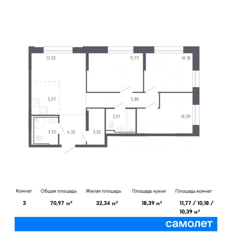Продам квартиру в Владивостоке по адресу жилой комплекс Квартал Нейбута, 141к1, площадь 7097 квм Недвижимость Приморский край (Россия) Продается 3-комн